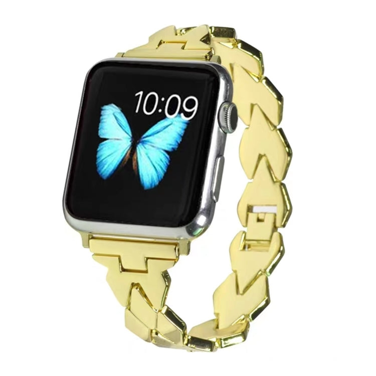 Apple Watch Serie 5 e 4 40 mm / 3 e 2 e 1 cinturino in acciaio inossidabile con diamanti da 38 mm, For Apple Watch Series 5 & 4 40mm