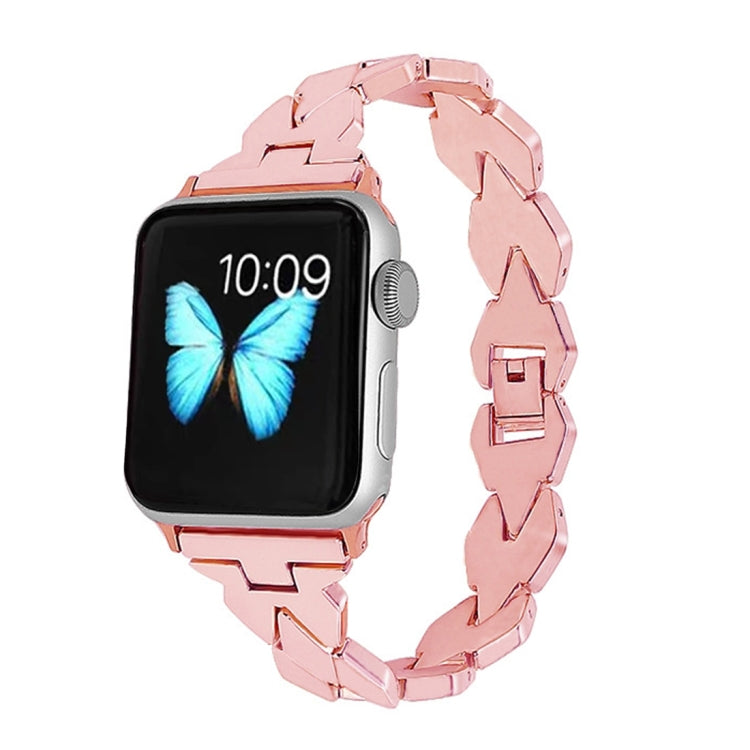 Apple Watch Serie 5 e 4 40 mm / 3 e 2 e 1 cinturino in acciaio inossidabile con diamanti da 38 mm, For Apple Watch Series 5 & 4 40mm