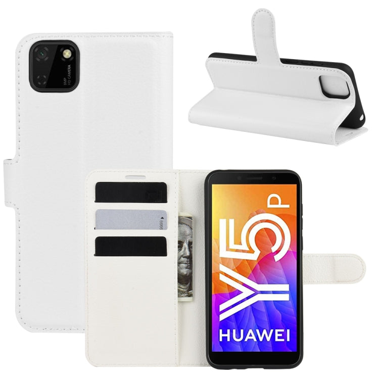 Per Huawei Y5p/Honor 9S Litchi Texture Custodia protettiva a vibrazione orizzontale con supporto e slot per schede e portafoglio, For Huawei Y5p