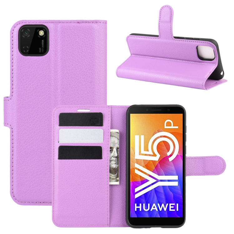 Per Huawei Y5p/Honor 9S Litchi Texture Custodia protettiva a vibrazione orizzontale con supporto e slot per schede e portafoglio, For Huawei Y5p