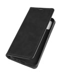Per Huawei Honor 9X lite Custodia in pelle con ventosa magnetica per affari con pelle retrò con supporto e slot per schede e portafoglio, For Huawei Honor 9X Lite