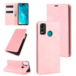 Per Huawei Honor 9X lite Custodia in pelle con ventosa magnetica per affari con pelle retrò con supporto e slot per schede e portafoglio, For Huawei Honor 9X Lite