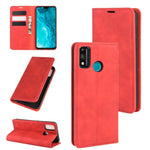 Per Huawei Honor 9X lite Custodia in pelle con ventosa magnetica per affari con pelle retrò con supporto e slot per schede e portafoglio, For Huawei Honor 9X Lite