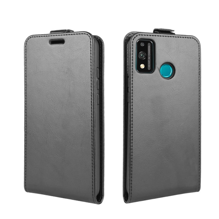 Per Huawei Honor 9X lite R64 Texture Custodia protettiva in pelle a vibrazione verticale singola con slot per schede e cornice per foto, For Huawei Honor 9X Lite