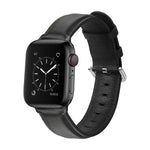 Per Apple Watch Series 5 e 4 44 mm 3 e 2 e 1 cinturino in pelle con foro tondo da 42 mm