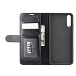 Per Wiko view 4/4 lite R64 Texture Custodia protettiva a vibrazione orizzontale singola con supporto e slot per schede e portafoglio e cornice per foto, For Wiko view 4/ 4 lite