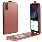 Per Wiko view 4/4 lite R64 Texture Custodia protettiva in pelle a vibrazione verticale singola con slot per schede e cornice per foto, For Wiko view 4/ 4 lite
