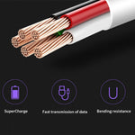 Cavo USB-A a USB-C 5A ricarica veloce 1-2 metri