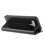 Per LG K61 R64 Texture Custodia protettiva a vibrazione orizzontale singola con supporto e slot per schede e portafoglio e cornice per foto, For LG K61