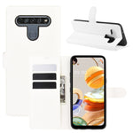 Per LG K61 Litchi Texture Custodia protettiva a vibrazione orizzontale con supporto, slot per schede e portafoglio, For LG K61
