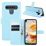 Per LG K61 Litchi Texture Custodia protettiva a vibrazione orizzontale con supporto, slot per schede e portafoglio, For LG K61