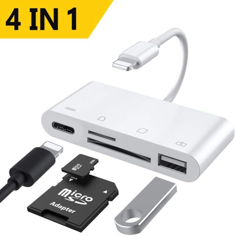Adattatore 4 in 1 con porta 8 pin per iPhone iOS