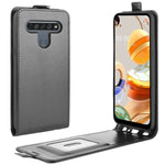 Per LG K61 R64 Texture Custodia protettiva in pelle a vibrazione verticale singola con slot per schede e cornice per foto, For LG K61