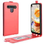 Per LG K61 R64 Texture Custodia protettiva in pelle a vibrazione verticale singola con slot per schede e cornice per foto, For LG K61