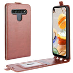 Per LG K61 R64 Texture Custodia protettiva in pelle a vibrazione verticale singola con slot per schede e cornice per foto, For LG K61