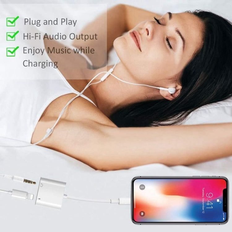 Adattatore audio 2 in 1 8 pin a 3,5 mm per dispositivi iOS