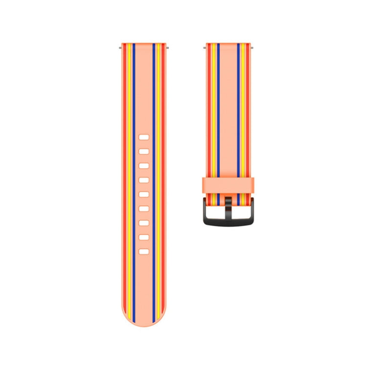 22 mm per cinturino in silicone a strisce Huawei Watch GT2e / GT / GT2 46 mm