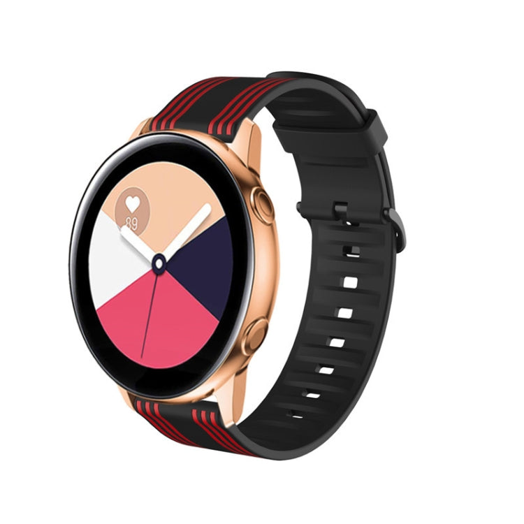 22 mm per cinturino in silicone a strisce Huawei Watch GT2e / GT / GT2 46 mm
