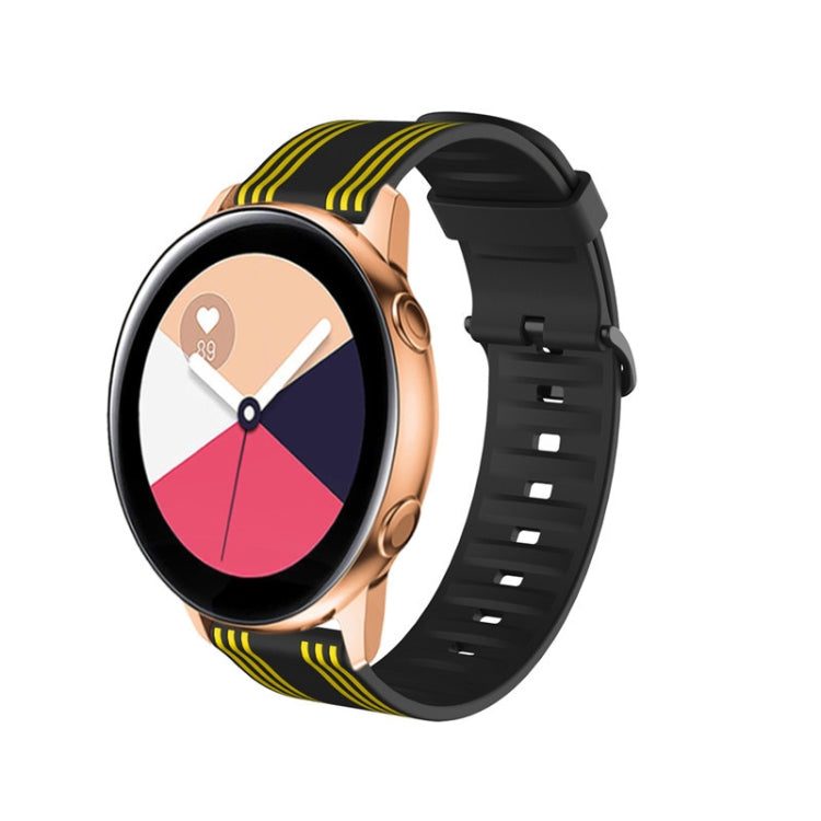 22 mm per cinturino in silicone a strisce Huawei Watch GT2e / GT / GT2 46 mm