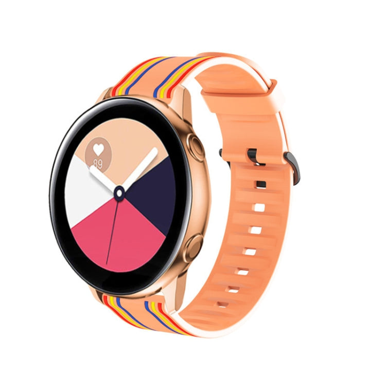 20mm Per Huami Amazfit GTS / Samsung Galaxy Watch Active 2 / Huawei Watch GT2 Cinturino in silicone a strisce 42MM