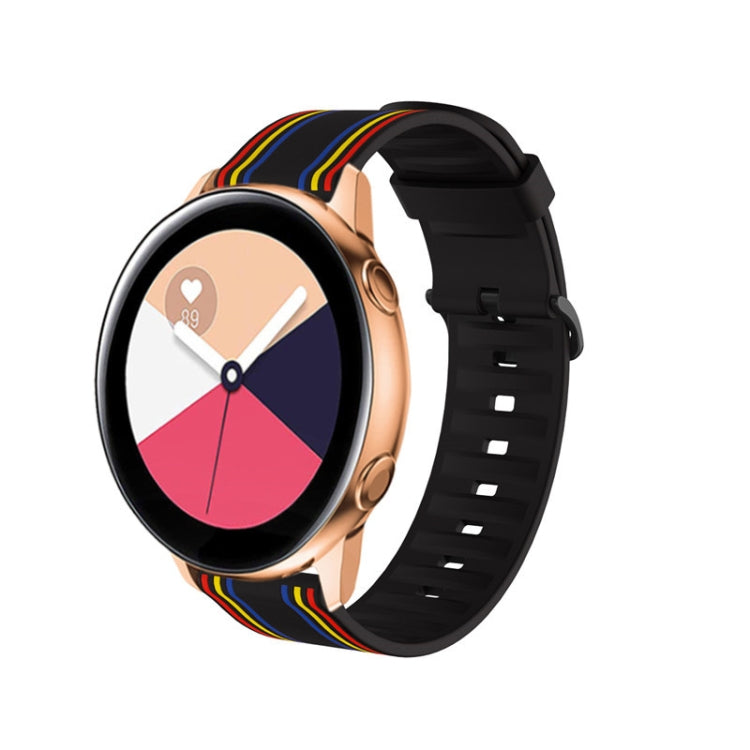 20mm Per Huami Amazfit GTS / Samsung Galaxy Watch Active 2 / Huawei Watch GT2 Cinturino in silicone a strisce 42MM
