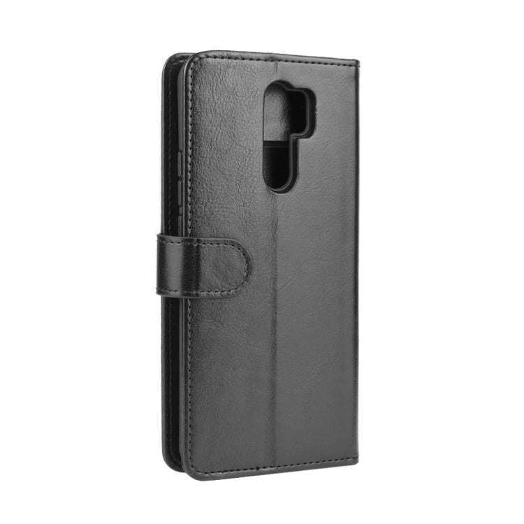 Per Xiaomi Redmi 9 R64 Texture Custodia protettiva a vibrazione orizzontale singola con supporto e slot per schede e portafoglio e cornice per foto, For Xiaomi Redmi 9
