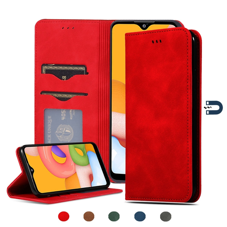 Custodia in pelle magnetica per Samsung Galaxy A01 A11 A21 A31