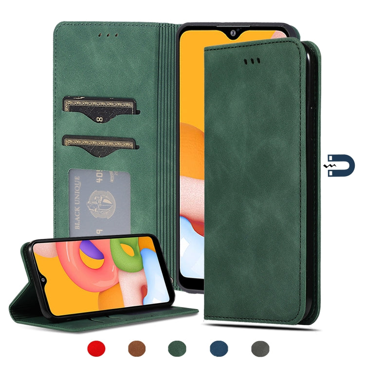 Custodia in pelle magnetica per Samsung Galaxy A01 A11 A21 A31