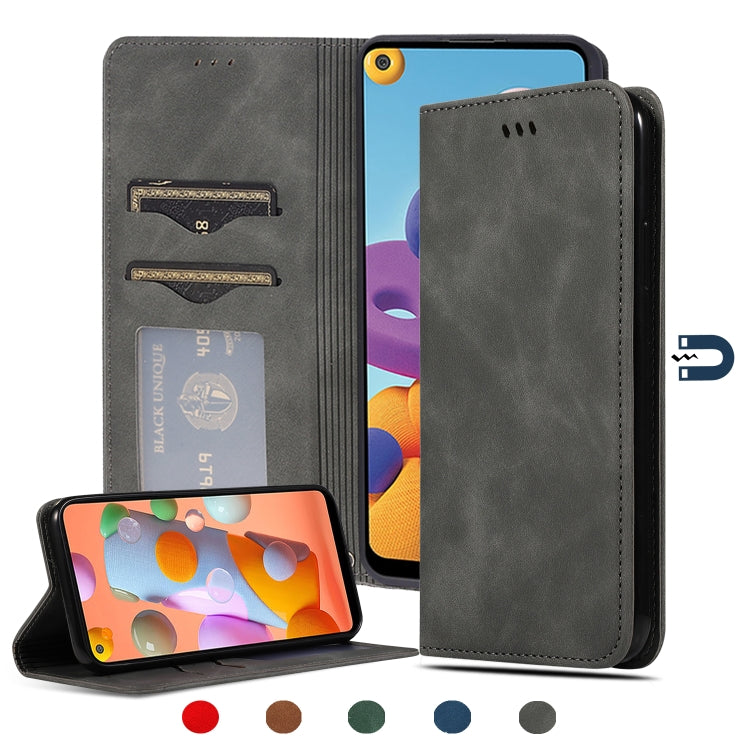 Custodia in pelle magnetica per Samsung Galaxy A01 A11 A21 A31