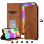 Custodia in pelle magnetica per Samsung Galaxy A01 A11 A21 A31