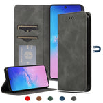 Custodia portafoglio in pelle per Samsung Galaxy S10 Lite