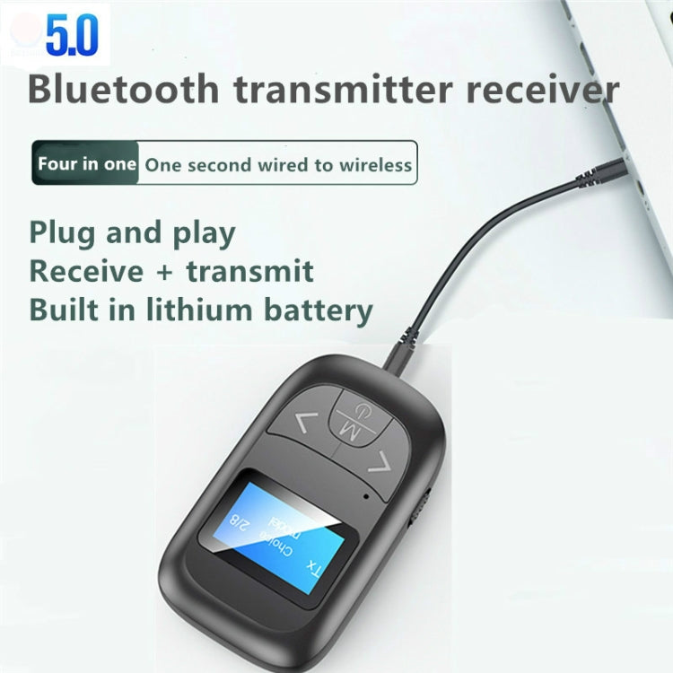 Adattatore Bluetooth 2 in 1 con display LCD per auto
