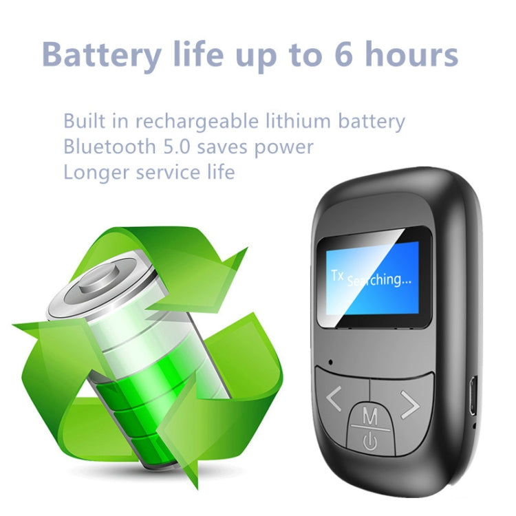 Adattatore Bluetooth 2 in 1 con display LCD per auto