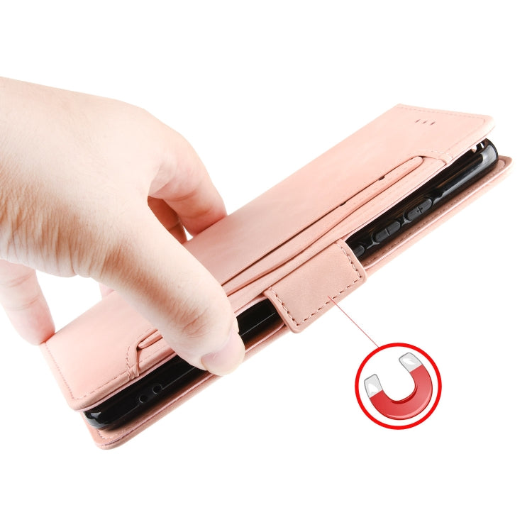 Per HTC Desire 20 Pro Custodia in pelle con motivo a portafoglio stile pelle di vitello ， con slot per schede separato, For HTC Desire 20 Pro