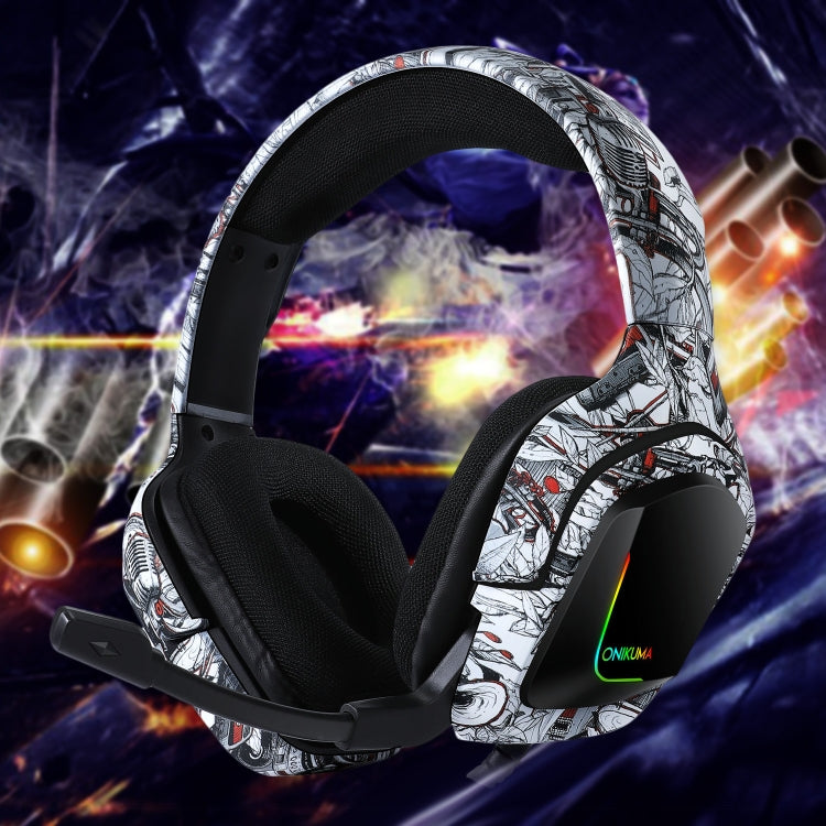 Cuffie gaming ONIKUMA K20 con microfono e luce RGB