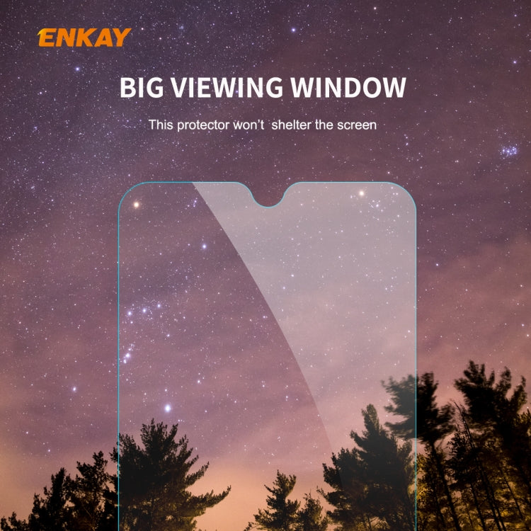 2 PZ ENKAY Hat-Prince 0.26mm 9H 2.5D Pellicola in vetro temperato con bordo curvo, For Xiaomi Mi 10 Lite /Redmi 10X 5G, For Redmi 10X 4G / Redmi Note 9, For Redmi Note 9S / Note 9 Pro, For Huawei P40, For Huawei P40 Lite, For Huawei Y5p, For Huawei Y6p...
