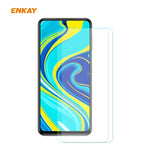 2 PZ ENKAY Hat-Prince 0.26mm 9H 2.5D Pellicola in vetro temperato con bordo curvo, For Xiaomi Mi 10 Lite /Redmi 10X 5G, For Redmi 10X 4G / Redmi Note 9, For Redmi Note 9S / Note 9 Pro, For Huawei P40, For Huawei P40 Lite, For Huawei Y5p, For Huawei Y6p...