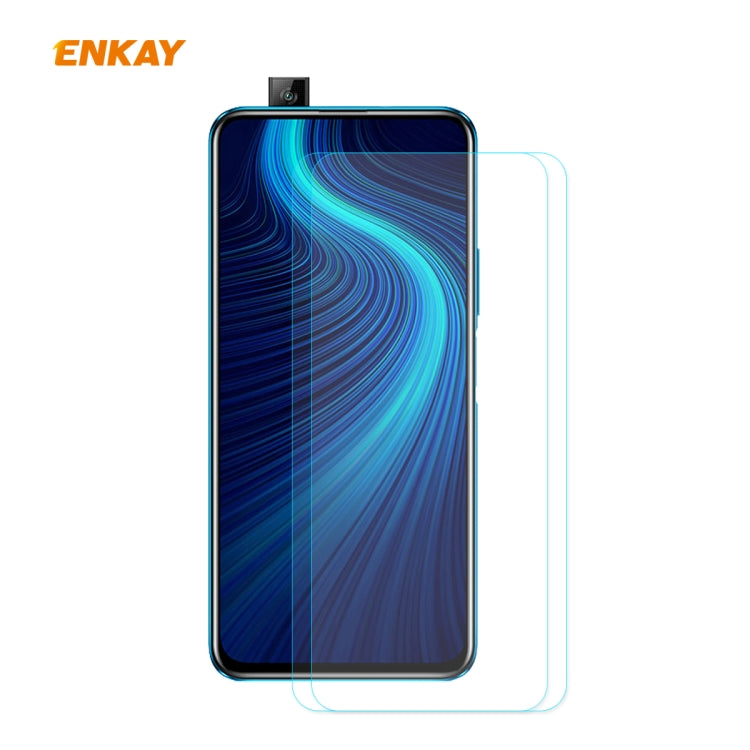 2 PZ ENKAY Hat-Prince 0.26mm 9H 2.5D Pellicola in vetro temperato con bordo curvo, For Xiaomi Mi 10 Lite /Redmi 10X 5G, For Redmi 10X 4G / Redmi Note 9, For Redmi Note 9S / Note 9 Pro, For Huawei P40, For Huawei P40 Lite, For Huawei Y5p, For Huawei Y6p...