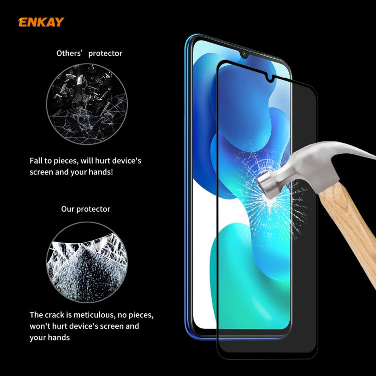 5 PZ ENKAY Hat-Prince Full Glue 0.26mm 9H 2.5D Pellicola a copertura totale in vetro temperato, For Xiaomi Mi 10 Lite /Redmi 10X 5G, For Redmi 10X 4G / Redmi Note 9, For Redmi Note 9S / Note 9 Pro, For Huawei P40, For Huawei P40 Lite, For Huawei Y5p   ...