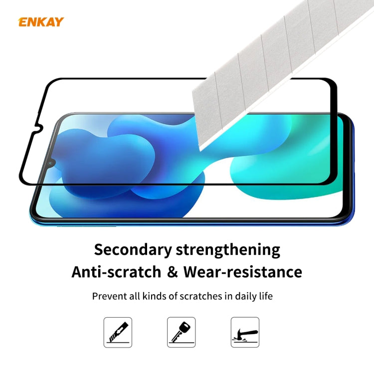 5 PZ ENKAY Hat-Prince Full Glue 0.26mm 9H 2.5D Pellicola a copertura totale in vetro temperato, For Xiaomi Mi 10 Lite /Redmi 10X 5G, For Redmi 10X 4G / Redmi Note 9, For Redmi Note 9S / Note 9 Pro, For Huawei P40, For Huawei P40 Lite, For Huawei Y5p   ...