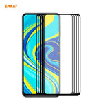 5 PZ ENKAY Hat-Prince Full Glue 0.26mm 9H 2.5D Pellicola a copertura totale in vetro temperato, For Xiaomi Mi 10 Lite /Redmi 10X 5G, For Redmi 10X 4G / Redmi Note 9, For Redmi Note 9S / Note 9 Pro, For Huawei P40, For Huawei P40 Lite, For Huawei Y5p   ...