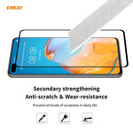 10 PZ ENKAY Hat-Prince Full Glue 0.26mm 9H 2.5D Pellicola a copertura totale in vetro temperato, For Huawei P40, For Huawei P40 Lite, For Huawei Y5p, For Huawei Y6p, For Huawei Honor X10 5G, For Huawei P40 Lite E, For Redmi 10X 4G / Redmi Note 9(10pcs)...