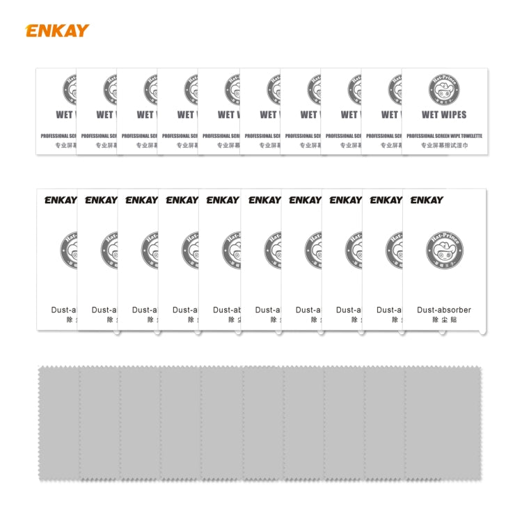 10 PZ ENKAY Hat-Prince Full Glue 0.26mm 9H 2.5D Pellicola a copertura totale in vetro temperato, For Huawei P40, For Huawei P40 Lite, For Huawei Y5p, For Huawei Y6p, For Huawei Honor X10 5G, For Huawei P40 Lite E, For Redmi 10X 4G / Redmi Note 9(10pcs)...