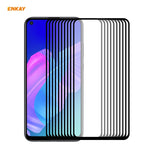 10 PZ ENKAY Hat-Prince Full Glue 0.26mm 9H 2.5D Pellicola a copertura totale in vetro temperato, For Huawei P40, For Huawei P40 Lite, For Huawei Y5p, For Huawei Y6p, For Huawei Honor X10 5G, For Huawei P40 Lite E, For Redmi 10X 4G / Redmi Note 9(10pcs)...