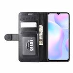 Per Xiaomi Redmi 9A R64 Texture Custodia protettiva a vibrazione orizzontale singola con supporto e slot per schede e portafoglio e cornice per foto, For Xiaomi Redmi 9A