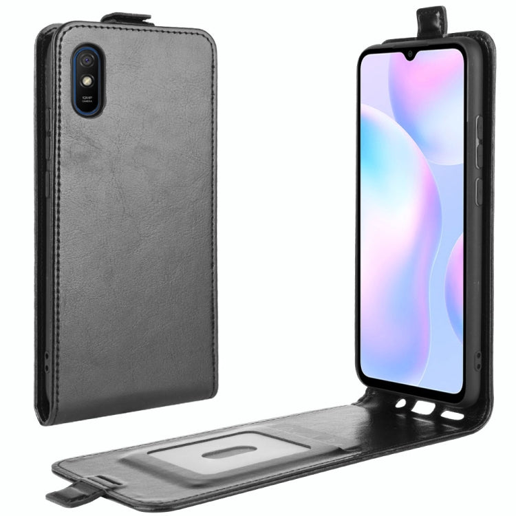 Per Xiaomi Redmi 9A R64 Texture Custodia protettiva in pelle a vibrazione verticale singola con slot per schede e cornice per foto, For Redmi 9A