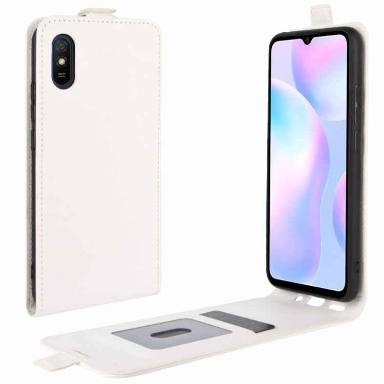 Per Xiaomi Redmi 9A R64 Texture Custodia protettiva in pelle a vibrazione verticale singola con slot per schede e cornice per foto, For Redmi 9A