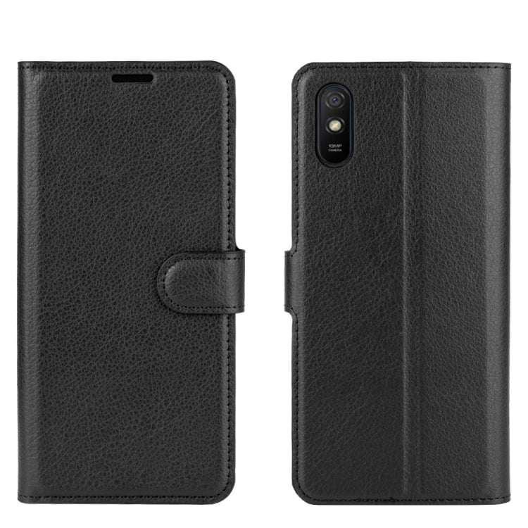 Per Xiaomi Redmi 9A Litchi Texture Custodia protettiva a vibrazione orizzontale con supporto, slot per schede e portafoglio, For Redmi 9A, For Xiaomi Redmi 9A