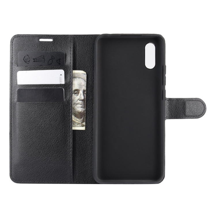 Per Xiaomi Redmi 9A Litchi Texture Custodia protettiva a vibrazione orizzontale con supporto, slot per schede e portafoglio, For Redmi 9A, For Xiaomi Redmi 9A