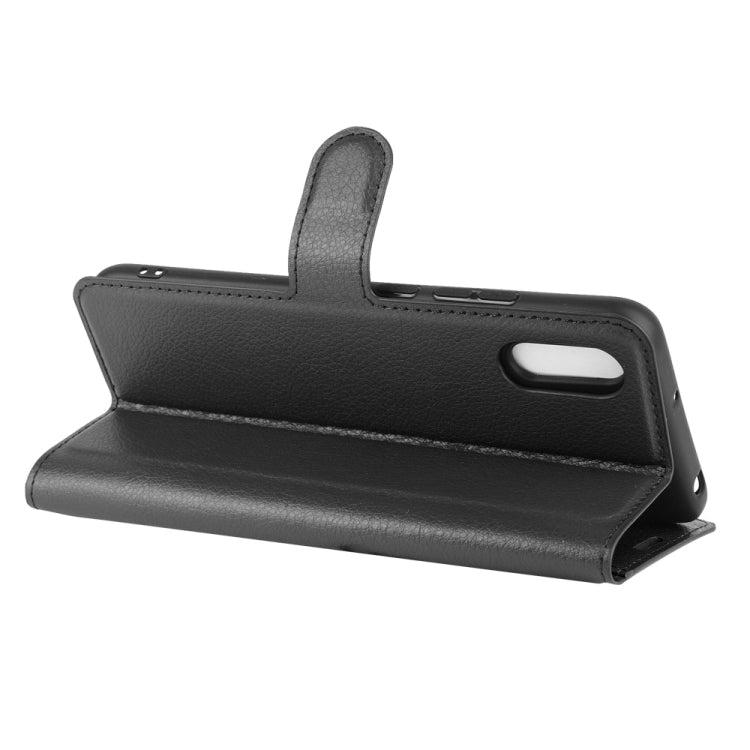 Per Xiaomi Redmi 9A Litchi Texture Custodia protettiva a vibrazione orizzontale con supporto, slot per schede e portafoglio, For Redmi 9A, For Xiaomi Redmi 9A